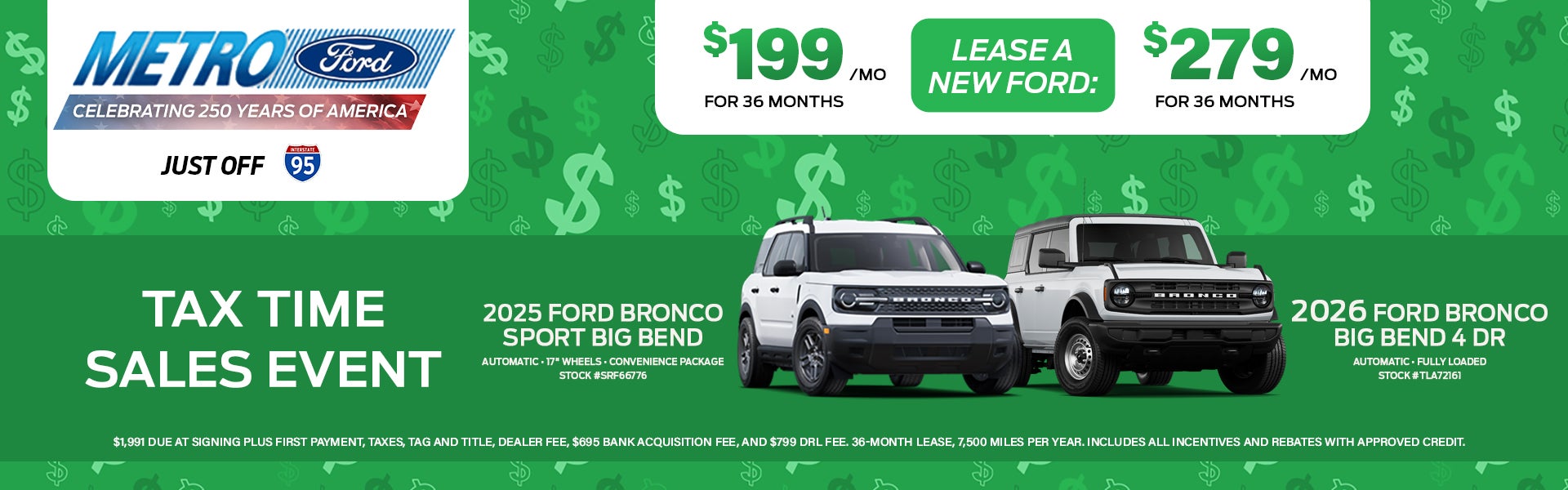 2025 FORD BRONCO AND BRONCO SPORTS