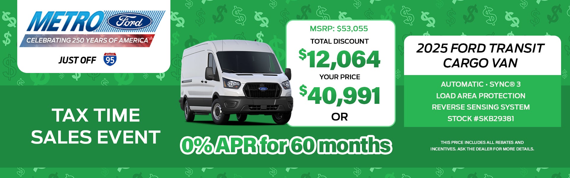 2025 FORD TRANSIT CARGO VAN